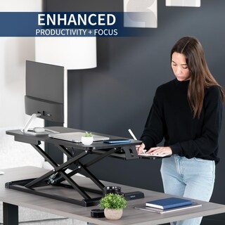 Foto 4 | Convertidor De Escritorio Vivo Serie K, 81 Cm De Altura Ajustable, Negro - Venta Internacional.