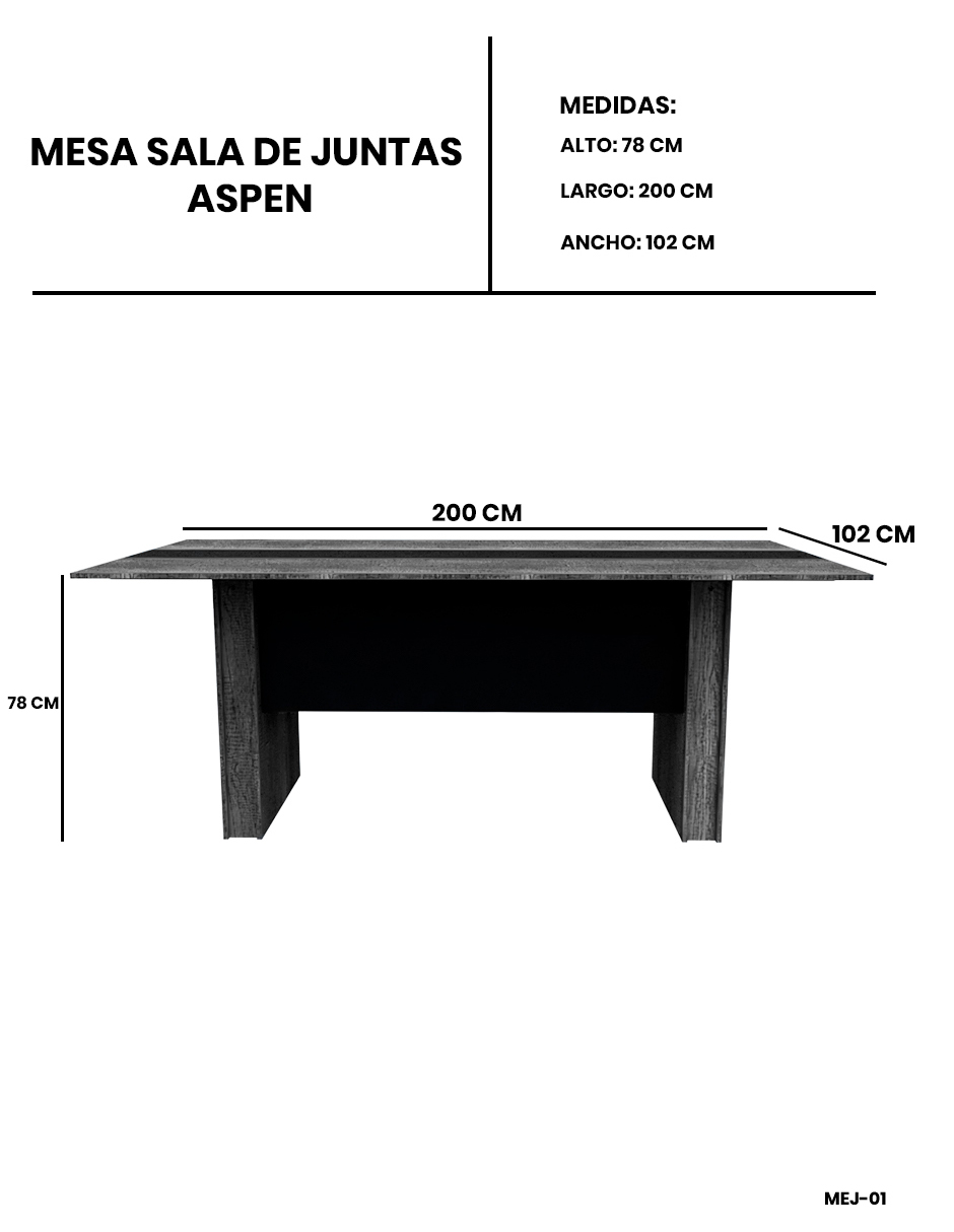 Foto 8 pulgar | Mesa Para Sala De Juntas, Mesa De Reuniones Moderna