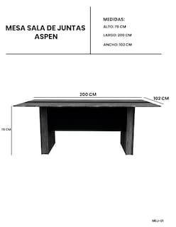 Foto 7 | Mesa Para Sala De Juntas, Mesa De Reuniones Moderna