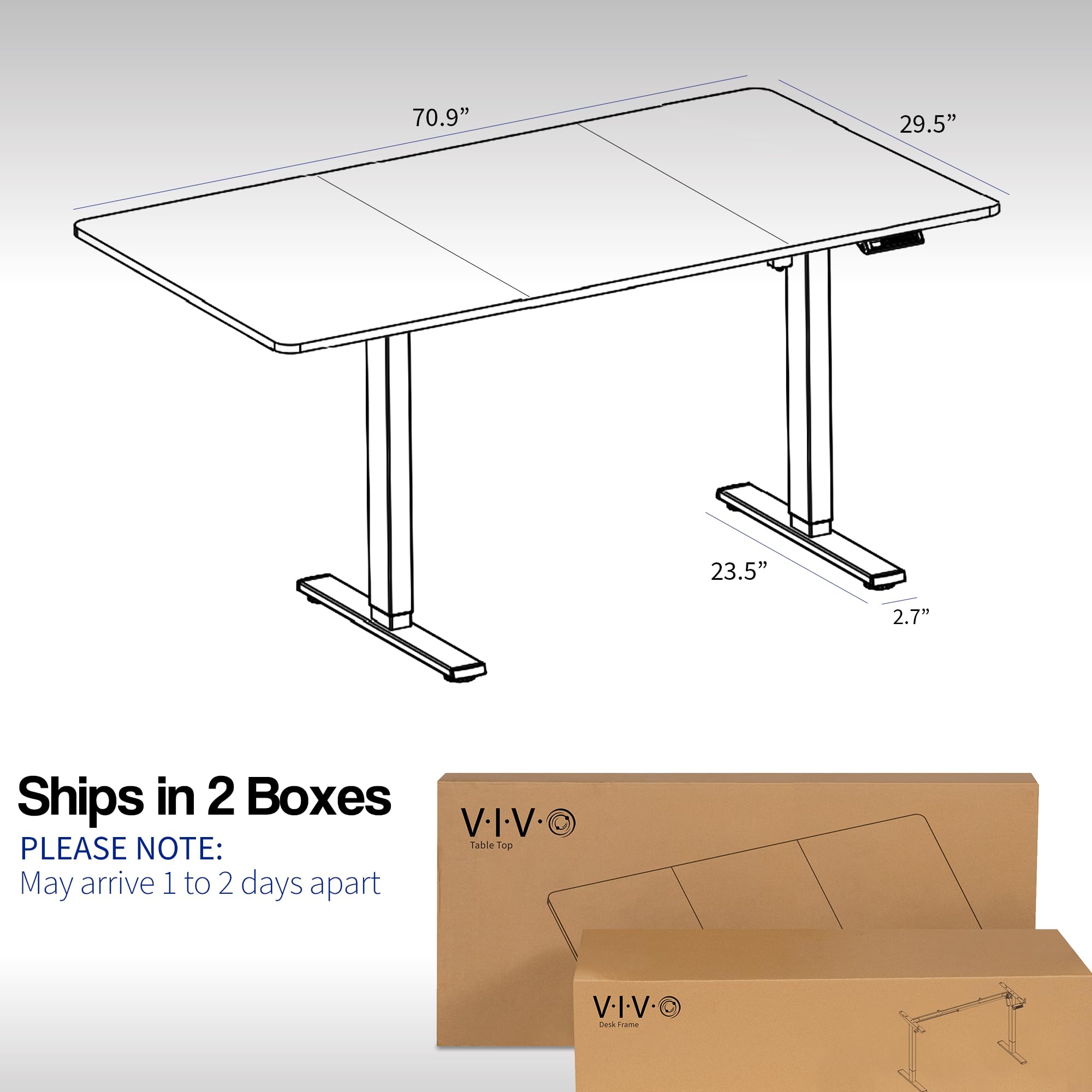 Foto 6 | Escritorio Eléctrico De Altura Ajustable Vivo 1b7n 180x76 Cm - Venta Internacional.