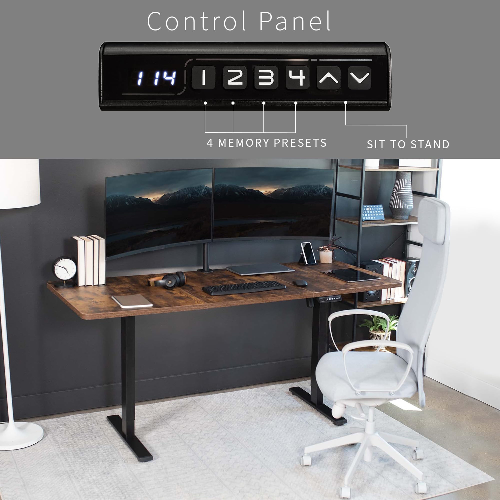 Foto 8 pulgar | Escritorio Eléctrico De Altura Ajustable Vivo 1b7n 180x76 Cm - Venta Internacional.
