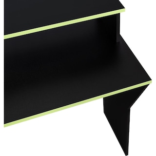 Foto 6 | Escritorio Gamer Invictor, Wengue Y Verde, Con Espacio Adicional Para Pantallas Virtual Muebles