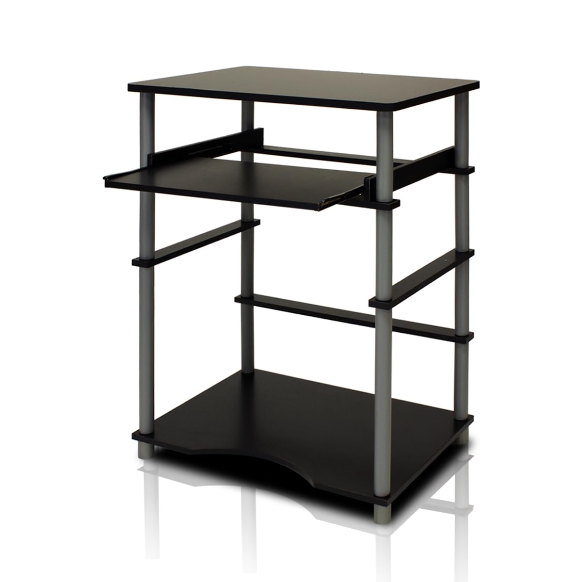 Foto 1 | Ordenador Portátil Furinno Home De Escritorio, Color Negro Y Gris - Venta Internacional.