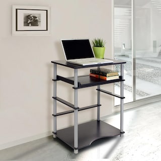 Foto 3 | Ordenador Portátil Furinno Home De Escritorio, Color Negro Y Gris - Venta Internacional.