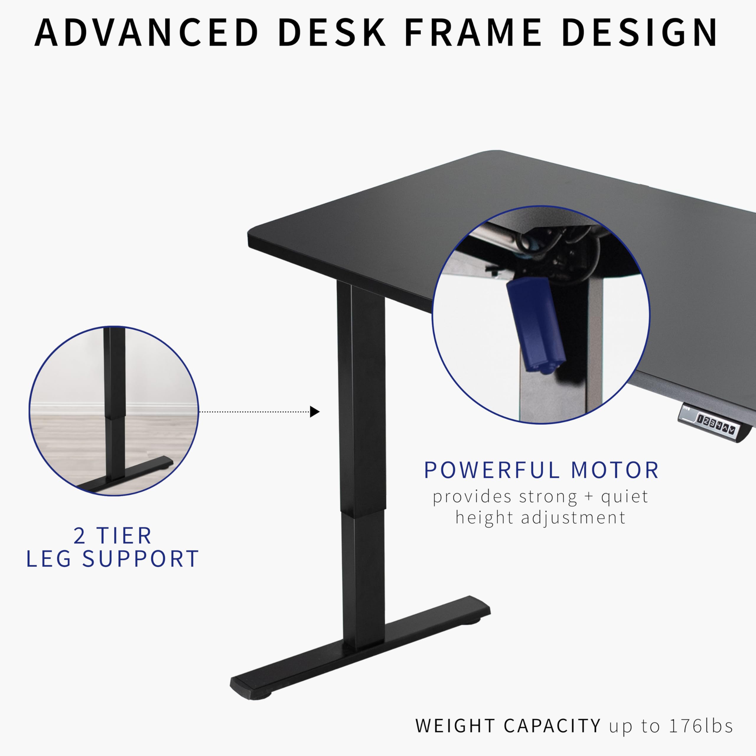 Foto 4 pulgar | Escritorio De Pie Vivo Desk-kit-1w6c Electric Memory 150x60 Cm - Venta Internacional.
