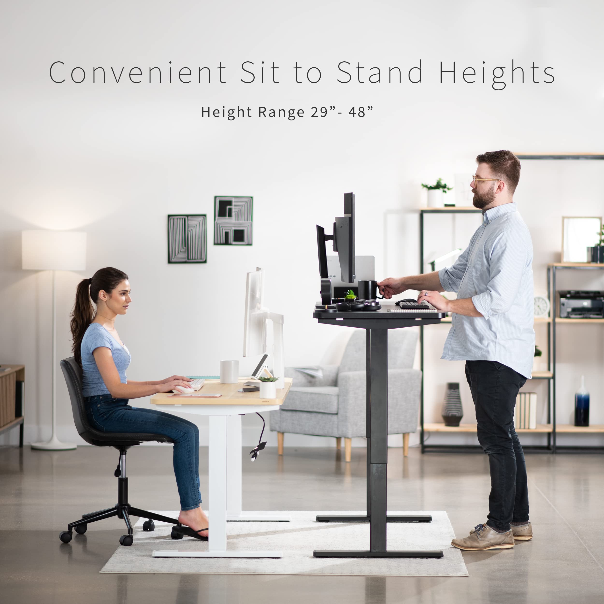 Foto 5 pulgar | Escritorio De Pie Vivo Desk-kit-1w6c Electric Memory 150x60 Cm - Venta Internacional.