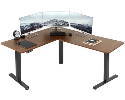 Foto 1 | Escritorio De Pie Vivo Desk-e3ctd De Esquina Eléctrico En Forma De L - Venta Internacional.