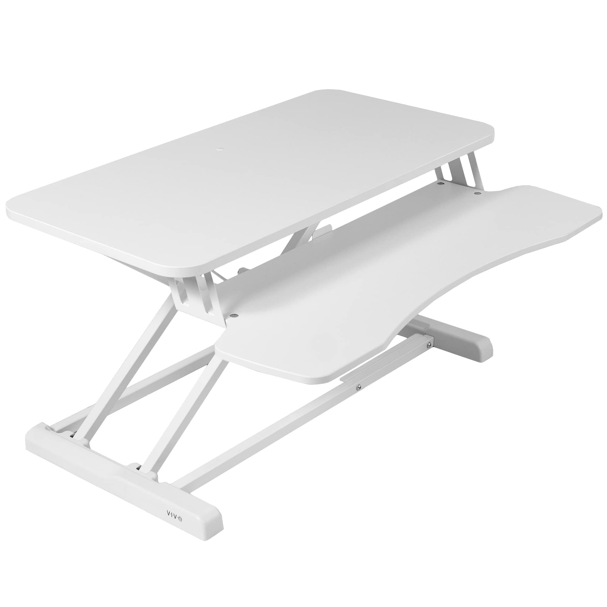 Convertidor De Escritorio Vivo Serie K De 81 Cm De Altura Ajustable, Color Blanco - Venta Internacional.
