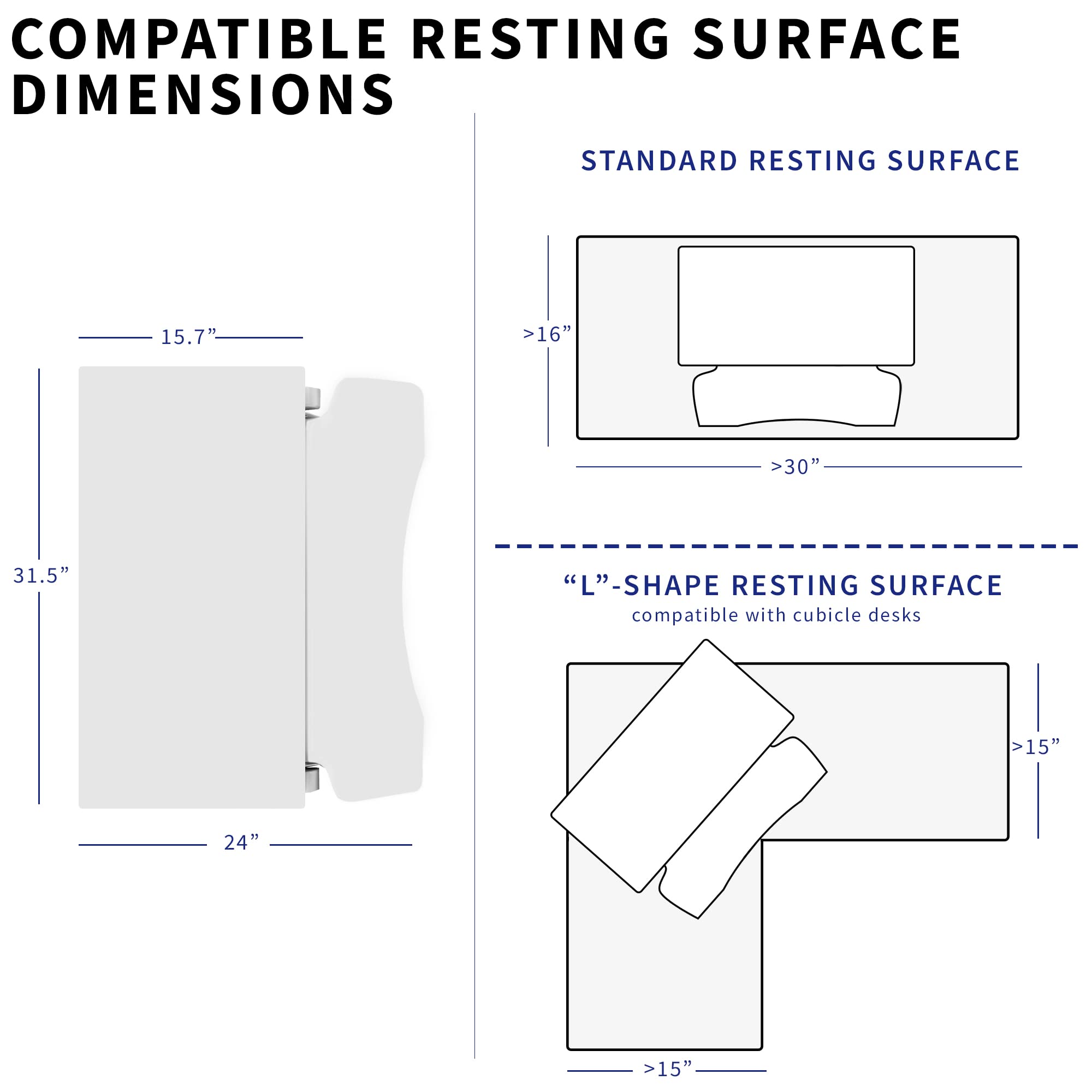 Foto 6 | Convertidor De Escritorio Vivo Serie K De 81 Cm De Altura Ajustable, Color Blanco - Venta Internacional.