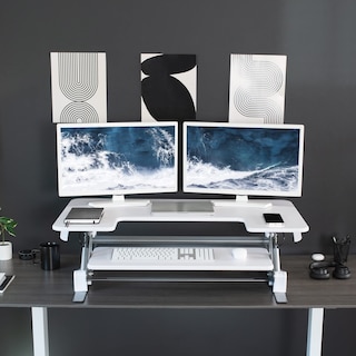 Foto 7 | Convertidor De Escritorio Vivo Serie V Con Altura Ajustable De 42 Pulgadas, Color Blanco - Venta Internacional.