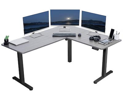 Foto 1 | Escritorio De Pie Vivo Desk-e3ctg De Esquina Eléctrico En Forma De L 160x1 - Venta Internacional.