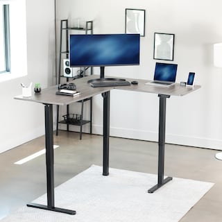 Foto 2 | Escritorio De Pie Vivo Desk-e3ctg De Esquina Eléctrico En Forma De L 160x1 - Venta Internacional.