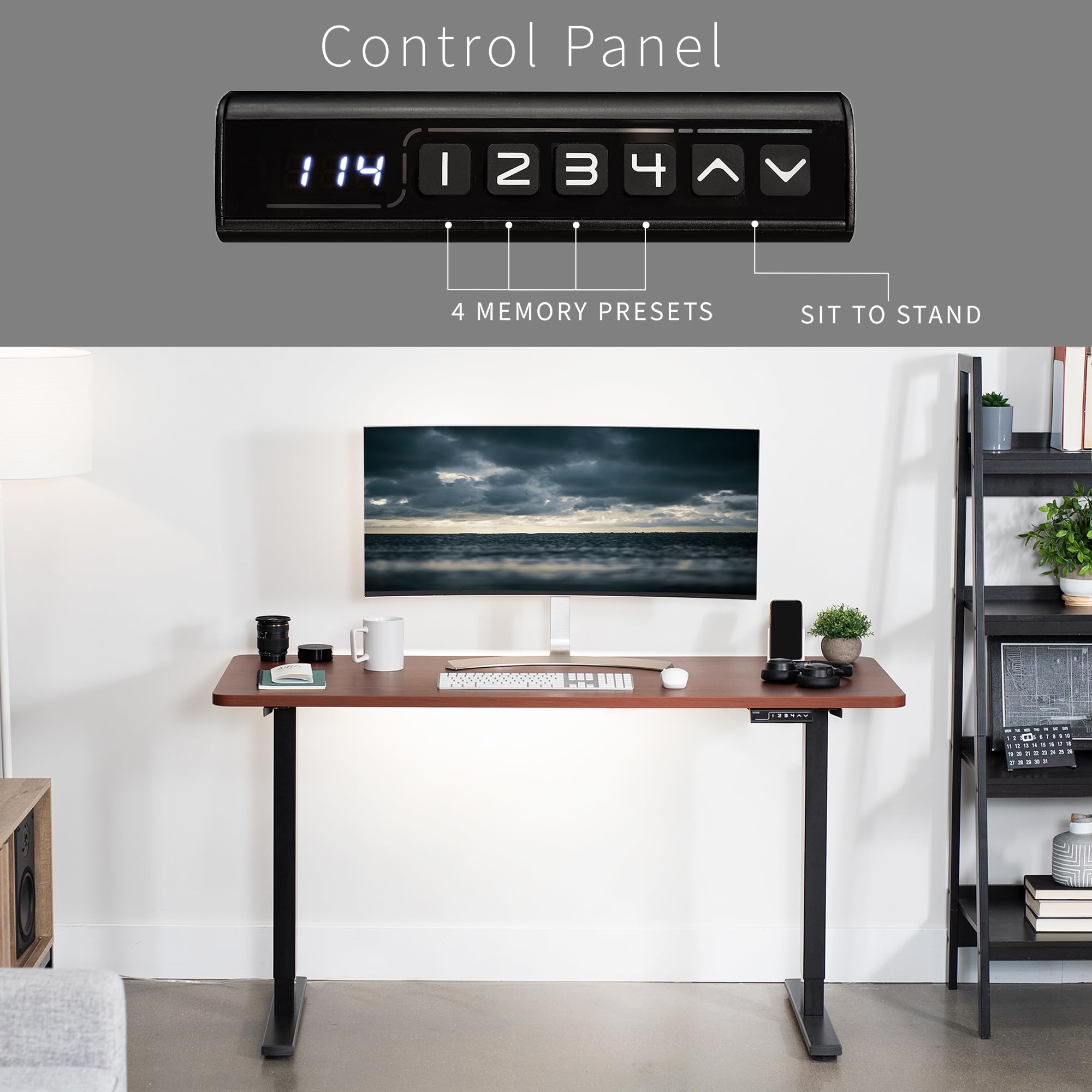 Foto 7 pulgar | Escritorio De Pie Vivo Desk-kit-1b6d Electric Memory 150x60 Cm - Venta Internacional.