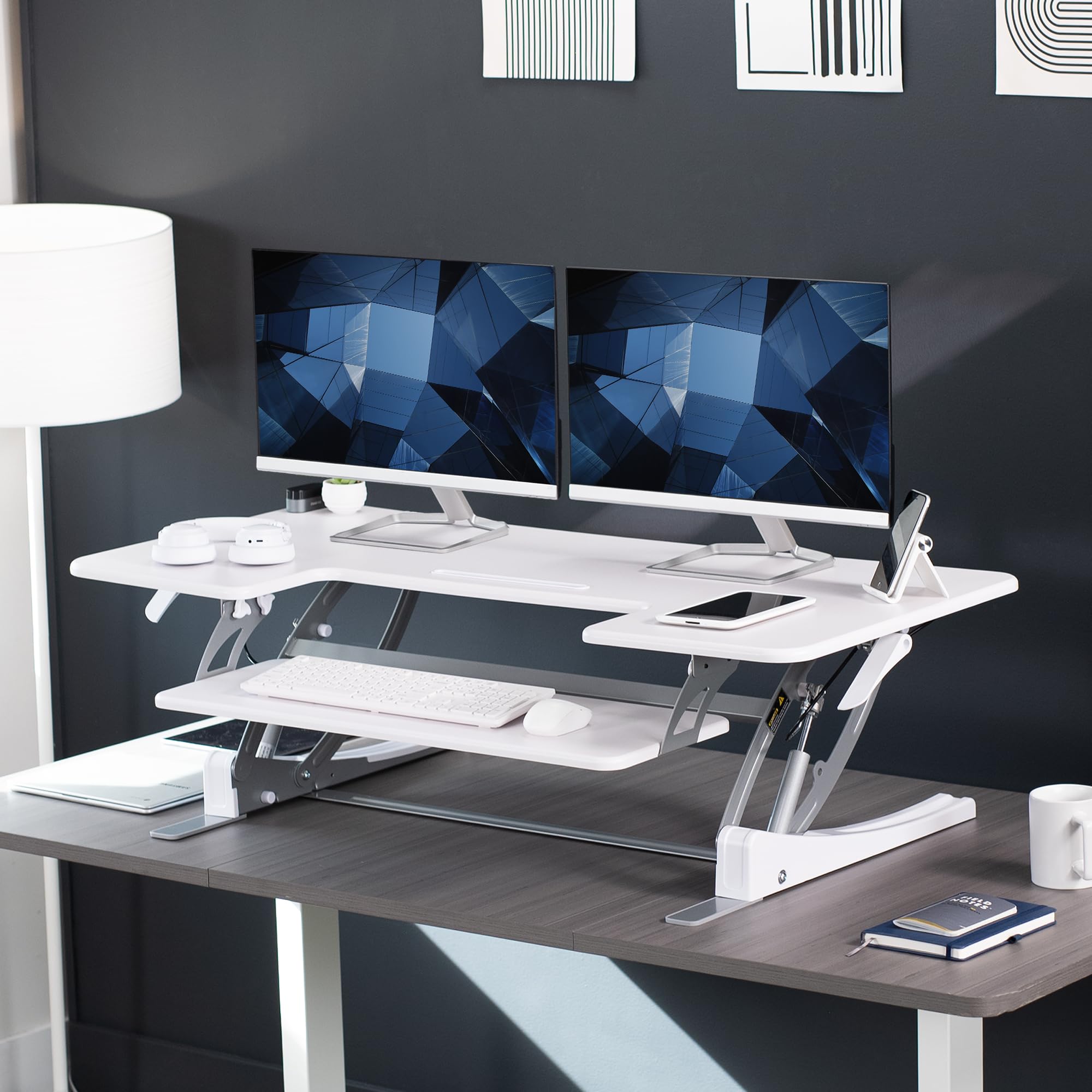Foto 3 pulgar | Elevador De Escritorio Vivo Serie V Desk-v048vw, Altura Ajustable 122 Cm - Venta Internacional.