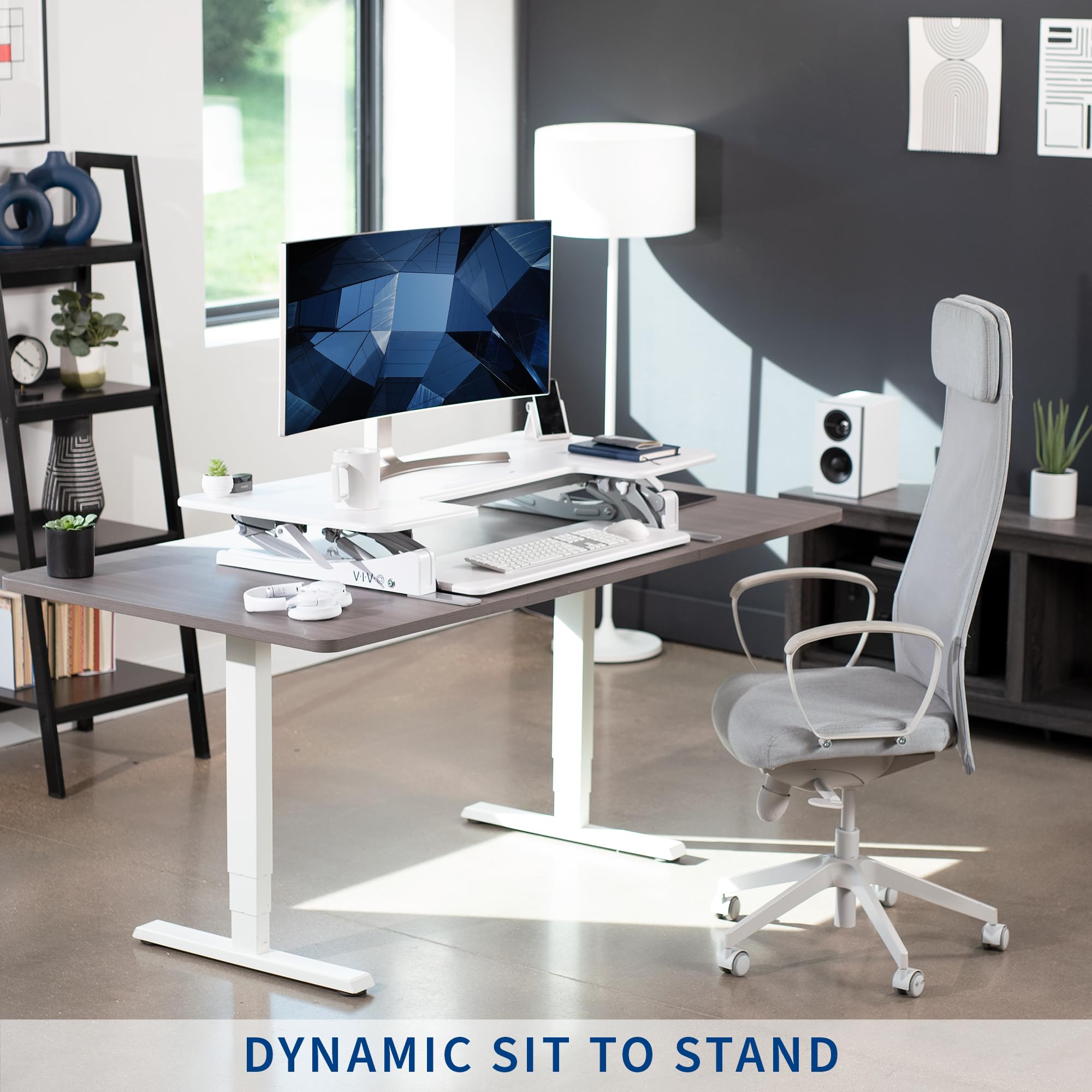 Foto 5 pulgar | Elevador De Escritorio Vivo Serie V Desk-v048vw, Altura Ajustable 122 Cm - Venta Internacional.
