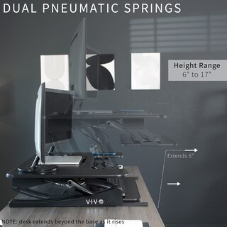 Foto 5 | Convertidor De Escritorio Vivo Serie V De 42 Pulgadas Con Altura Ajustable - Venta Internacional.