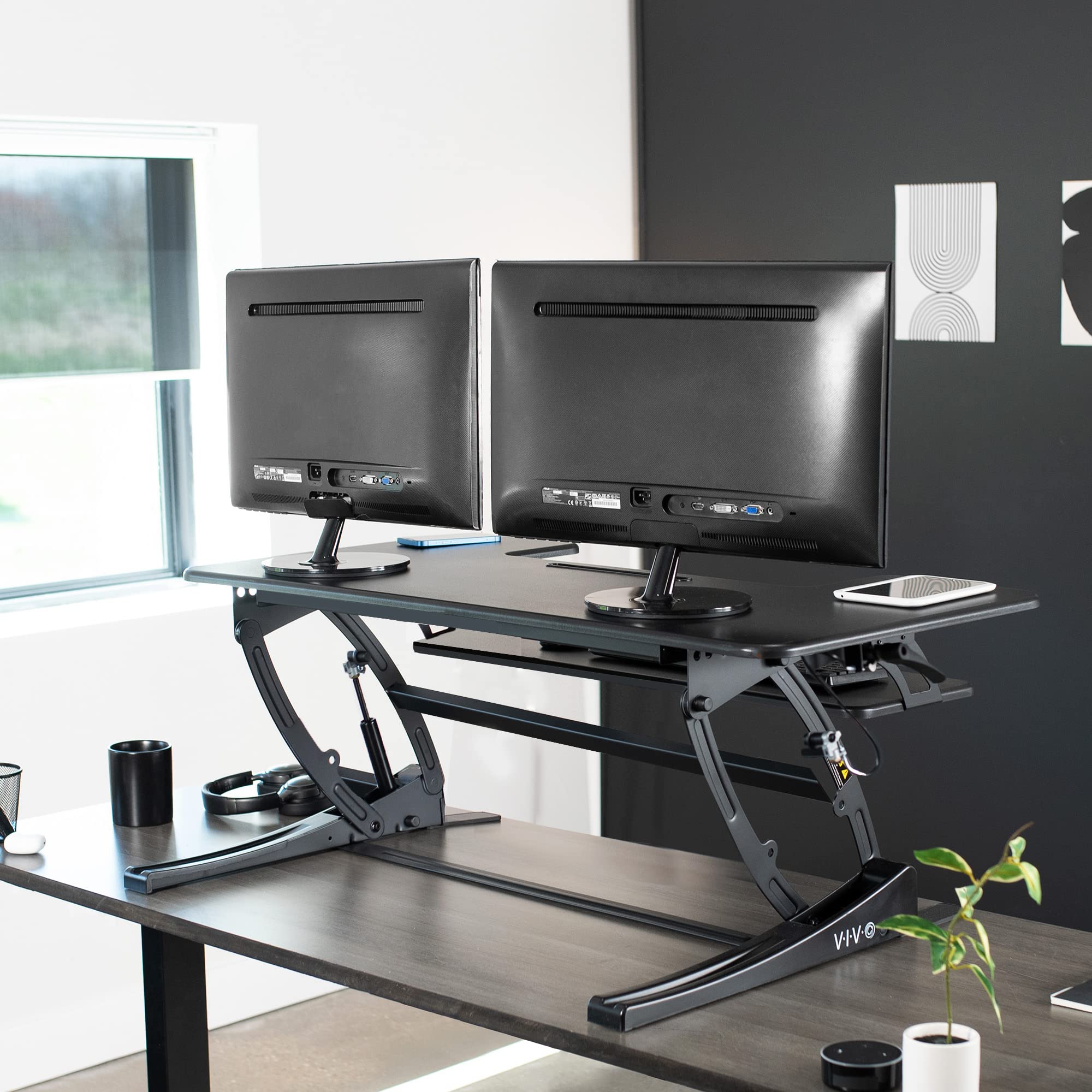Foto 6 | Convertidor De Escritorio Vivo Serie V De 42 Pulgadas Con Altura Ajustable - Venta Internacional.