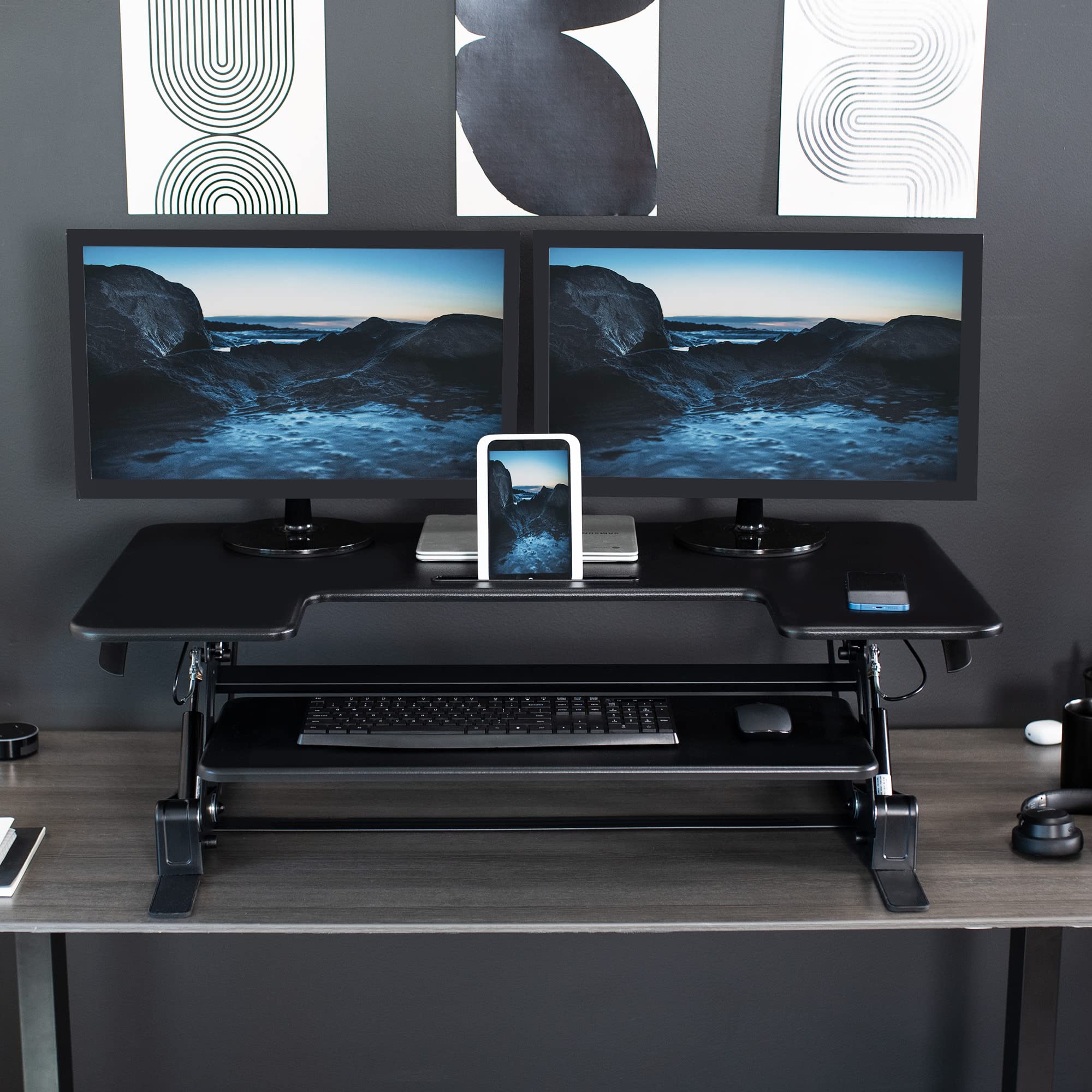 Foto 7 | Convertidor De Escritorio Vivo Serie V De 42 Pulgadas Con Altura Ajustable - Venta Internacional.