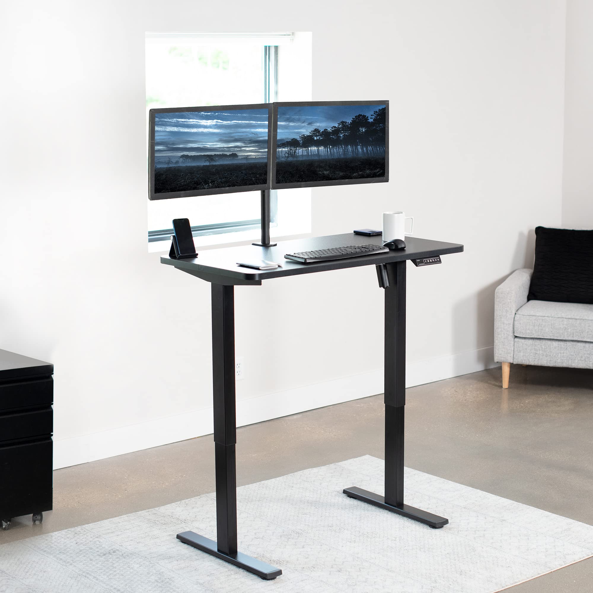 Foto 2 | Escritorio De Pie Vivo Electric, 109 X 61 Cm, Altura Con Memoria, Negro - Venta Internacional.
