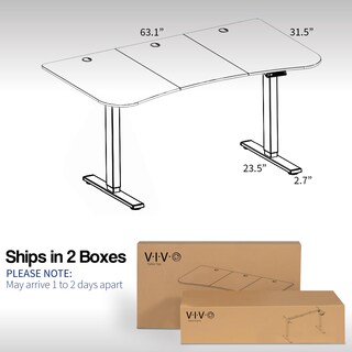 Foto 5 | Escritorio De Pie Vivo Desk-kit-1w1c Con Memoria Eléctrica 160x80 Cm - Venta Internacional.
