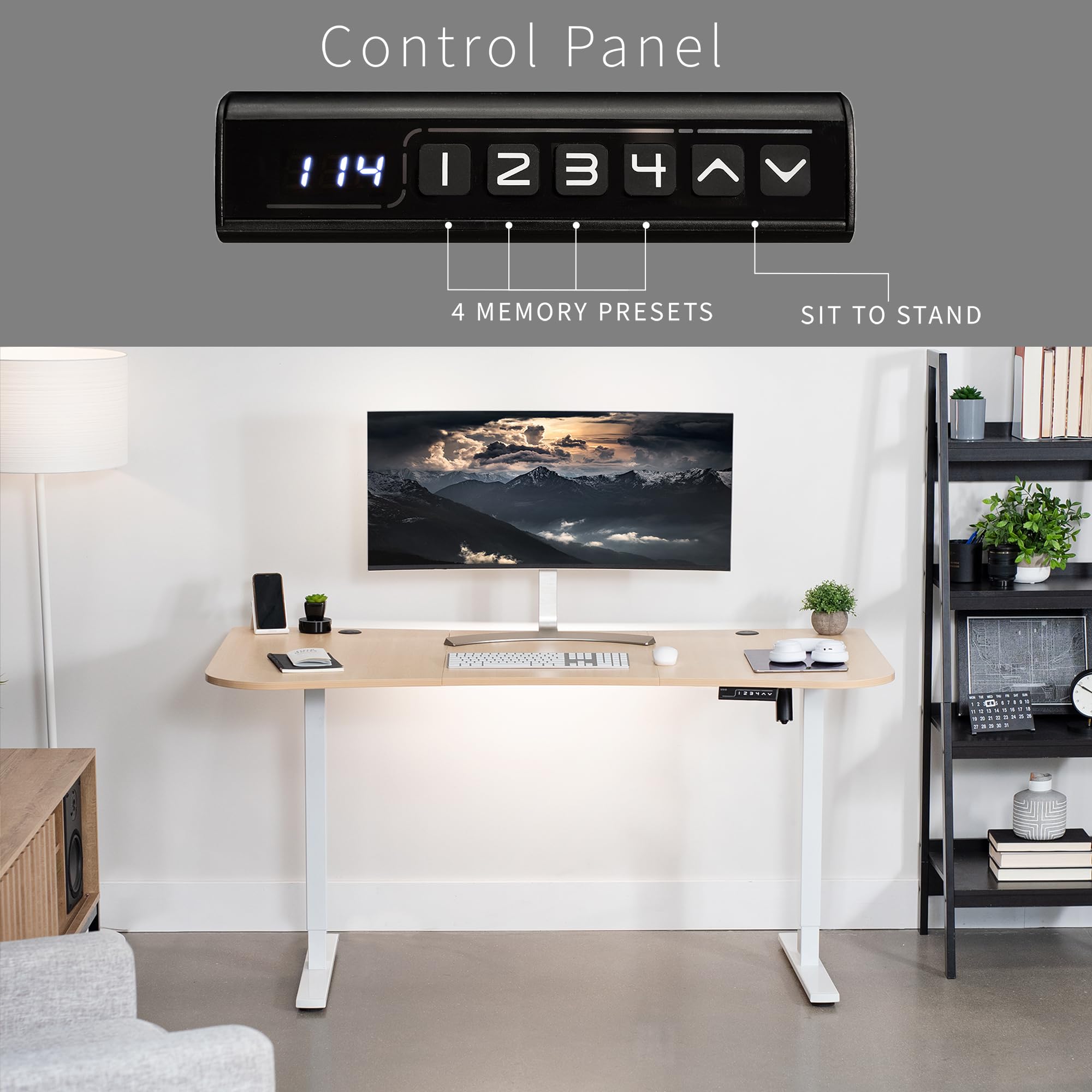 Foto 7 pulgar | Escritorio De Pie Vivo Desk-kit-1w1c Con Memoria Eléctrica 160x80 Cm - Venta Internacional.