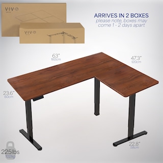 Foto 6 | Escritorio De Pie Vivo Desk-e3ctd-47 De Esquina Eléctrico En Forma De L - Venta Internacional.