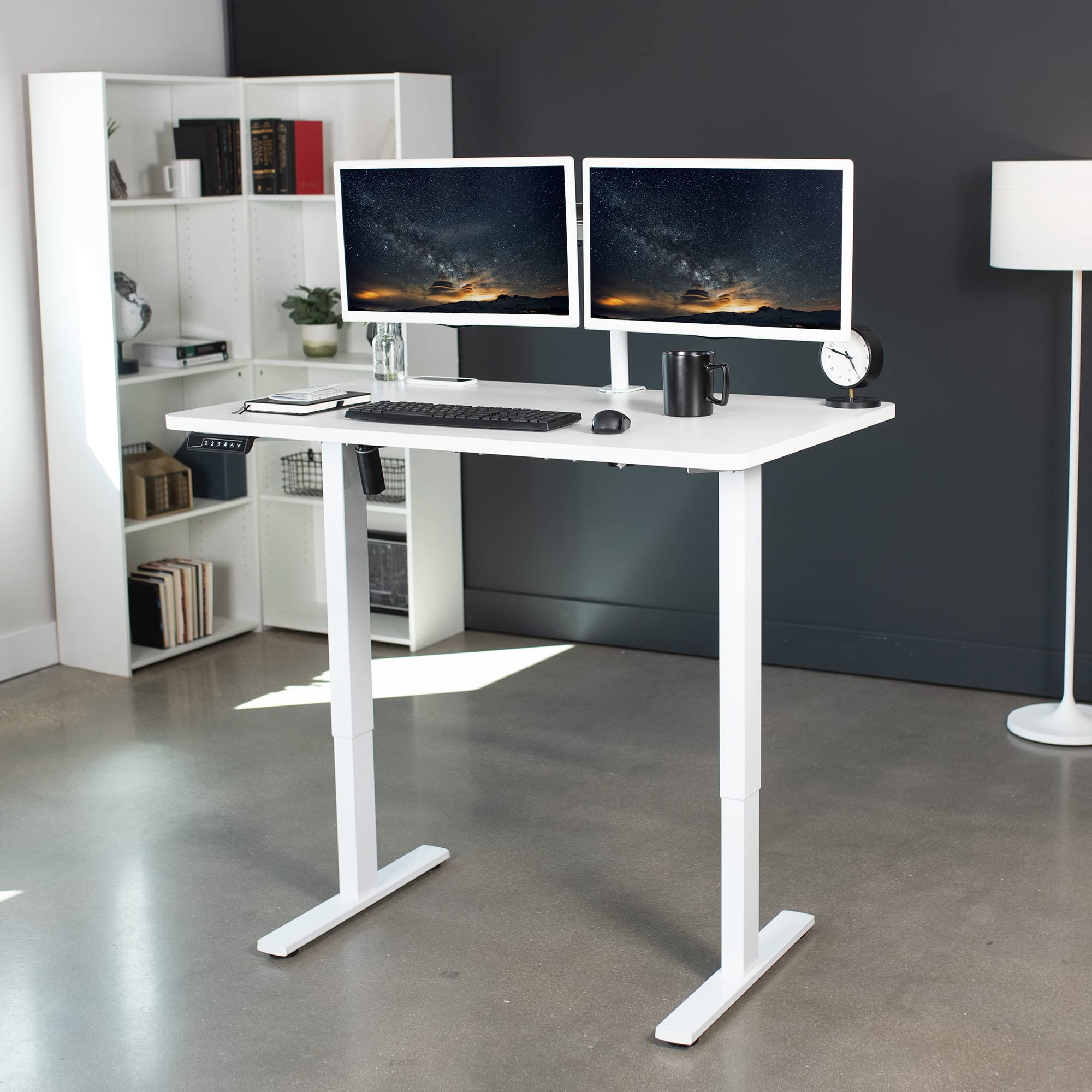 Foto 3 pulgar | Escritorio De Pie Vivo Desk-kit-1w5w Con Memoria Eléctrica, 48 X 30 Pulgadas, Color Blanco - Venta Internacional.