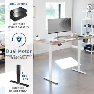 Foto 4 | Escritorio De Pie Vivo Electric Con Doble Motor, 160 X 80 Cm, Reclaimed Wo - Venta Internacional.