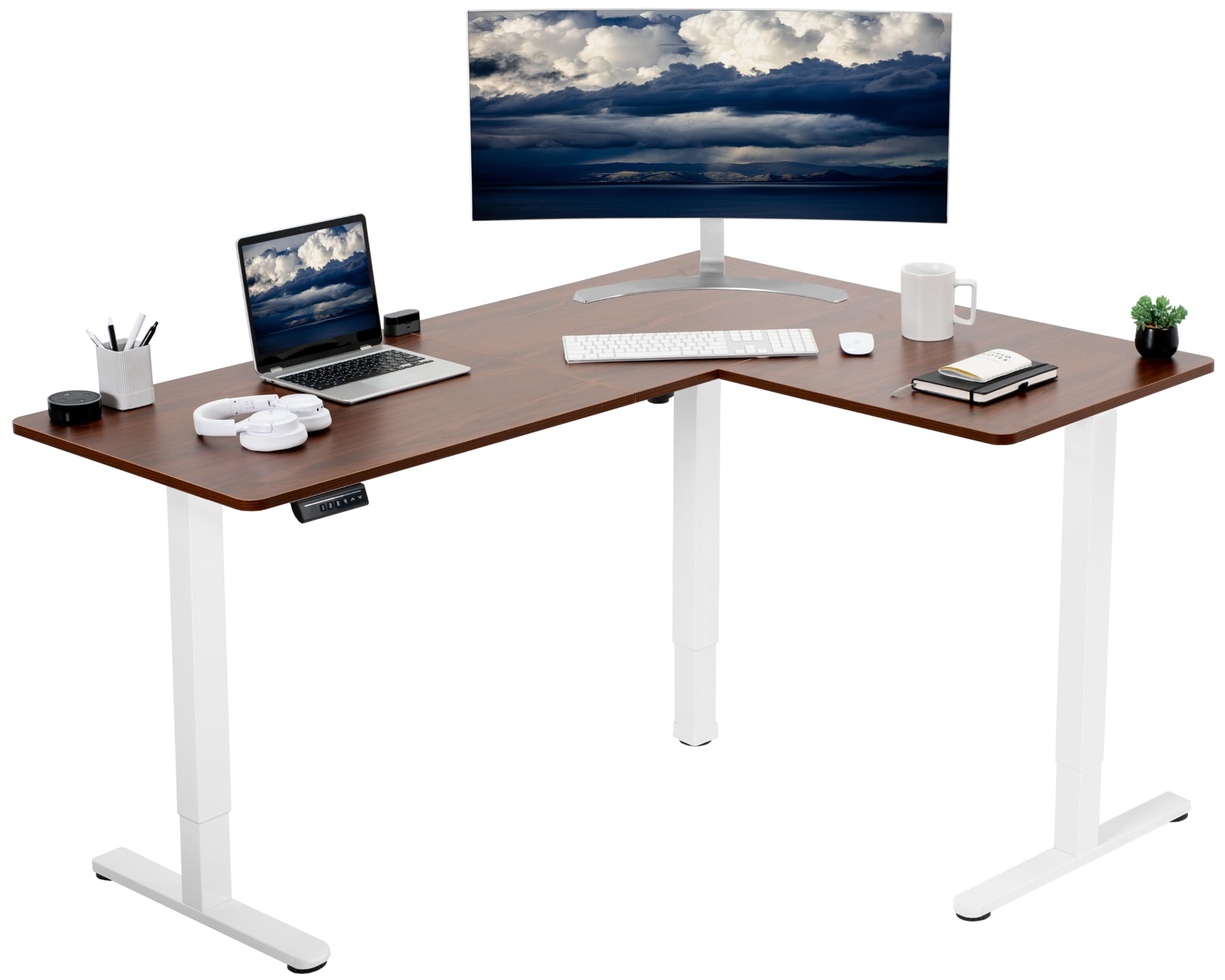 Foto 1 | Escritorio De Pie Vivo Desk-e3ctwd-47 Eléctrico En Forma De L 160x120c - Venta Internacional.