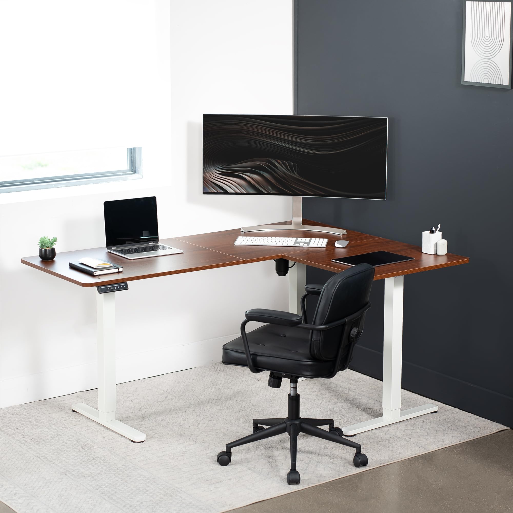 Foto 7 | Escritorio De Pie Vivo Desk-e3ctwd-47 Eléctrico En Forma De L 160x120c - Venta Internacional.