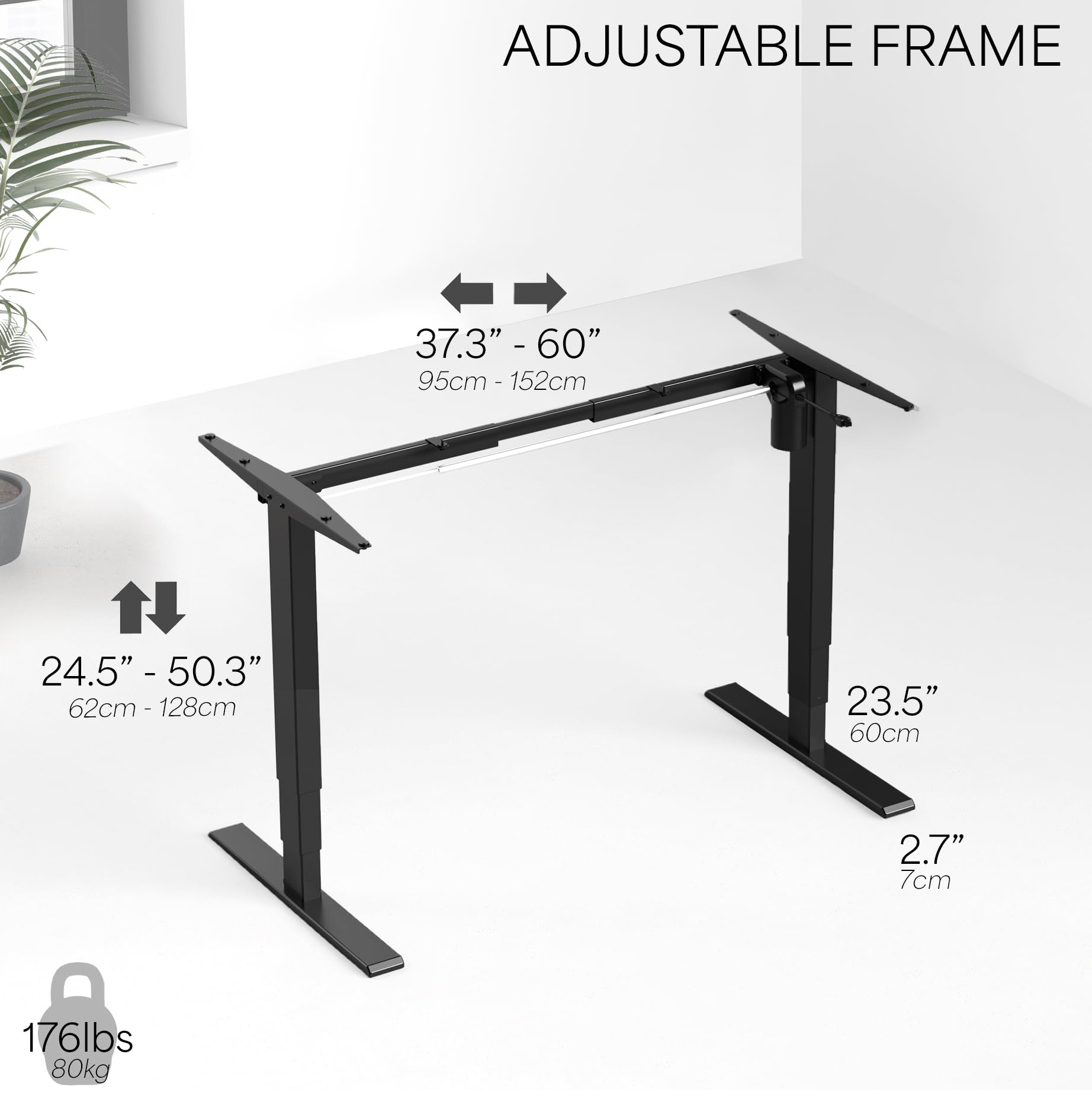 Foto 4 pulgar | Estación De Trabajo Eléctrica Con Estructura De Escritorio Vertical Vivo Desk-v102e - Venta Internacional.