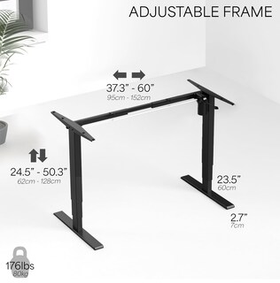 Foto 3 | Estación De Trabajo Eléctrica Con Estructura De Escritorio Vertical Vivo Desk-v102e - Venta Internacional.