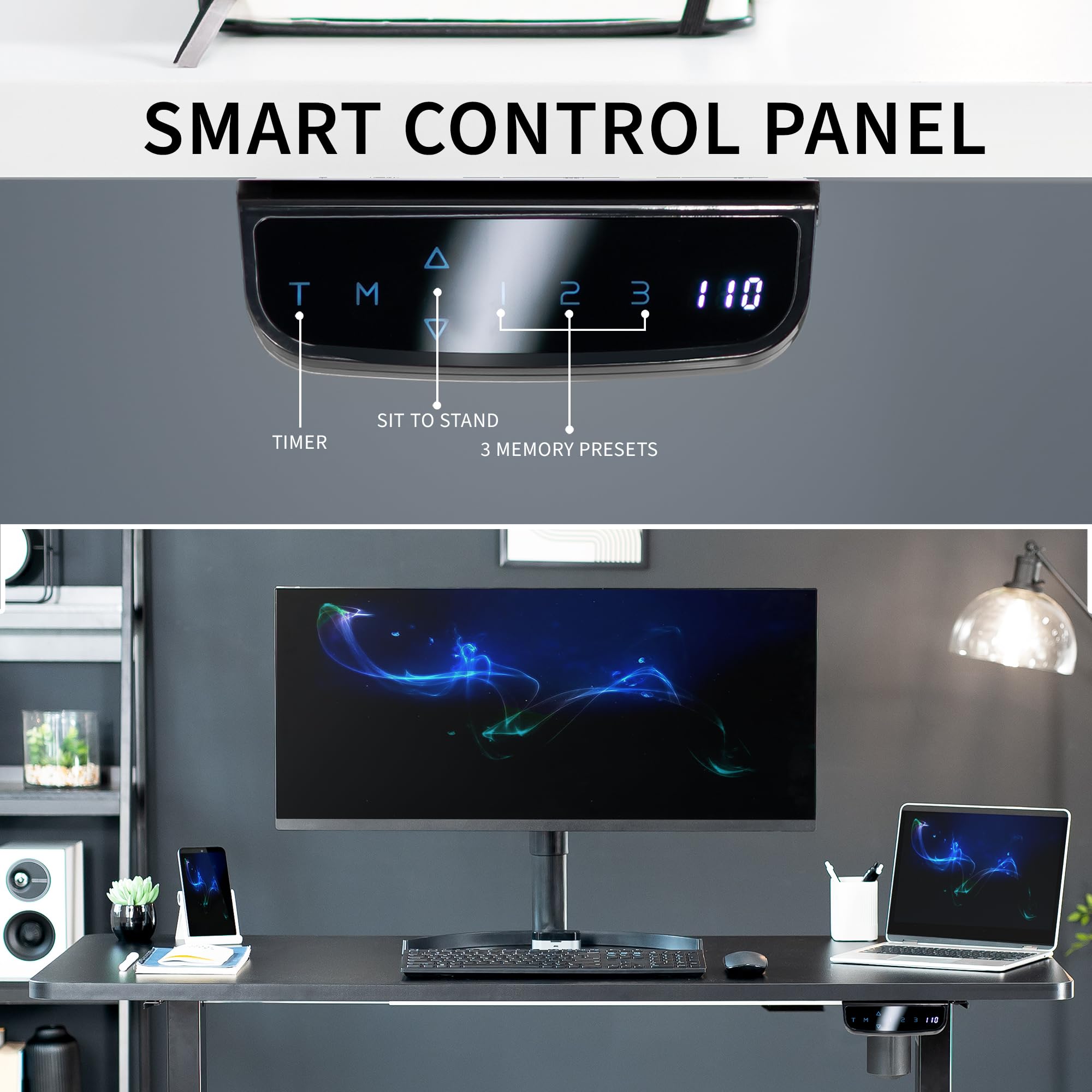 Foto 6 | Estación De Trabajo Eléctrica Con Estructura De Escritorio Vertical Vivo Desk-v102e - Venta Internacional.