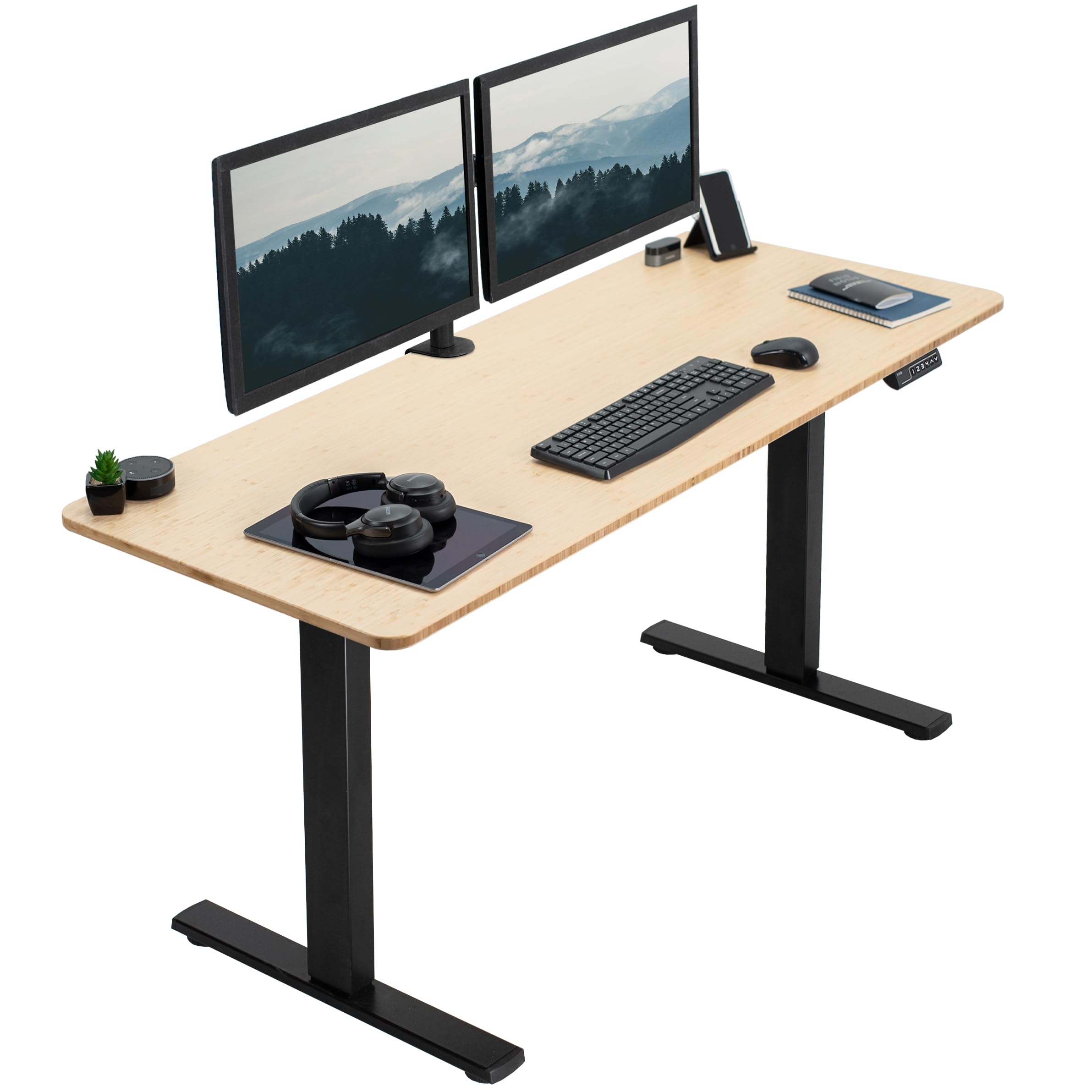 Foto 2 pulgar | Escritorio De Pie Vivo Electric Real Bamboo 152 X 61 Cm Desk-kit-1b - Venta Internacional.