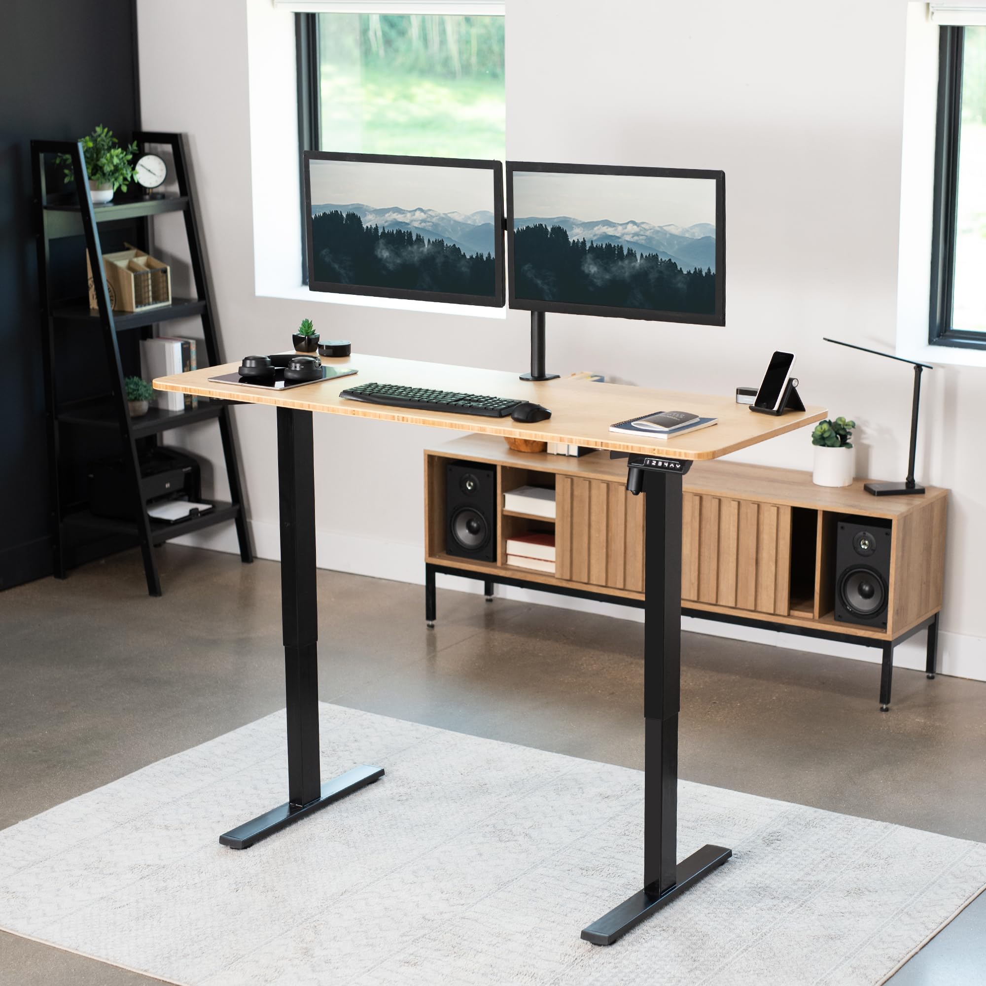Foto 3 pulgar | Escritorio De Pie Vivo Electric Real Bamboo 152 X 61 Cm Desk-kit-1b - Venta Internacional.