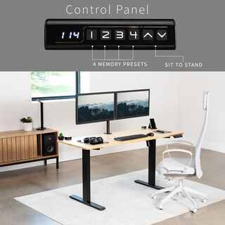 Foto 6 | Escritorio De Pie Vivo Electric Real Bamboo 152 X 61 Cm Desk-kit-1b - Venta Internacional.