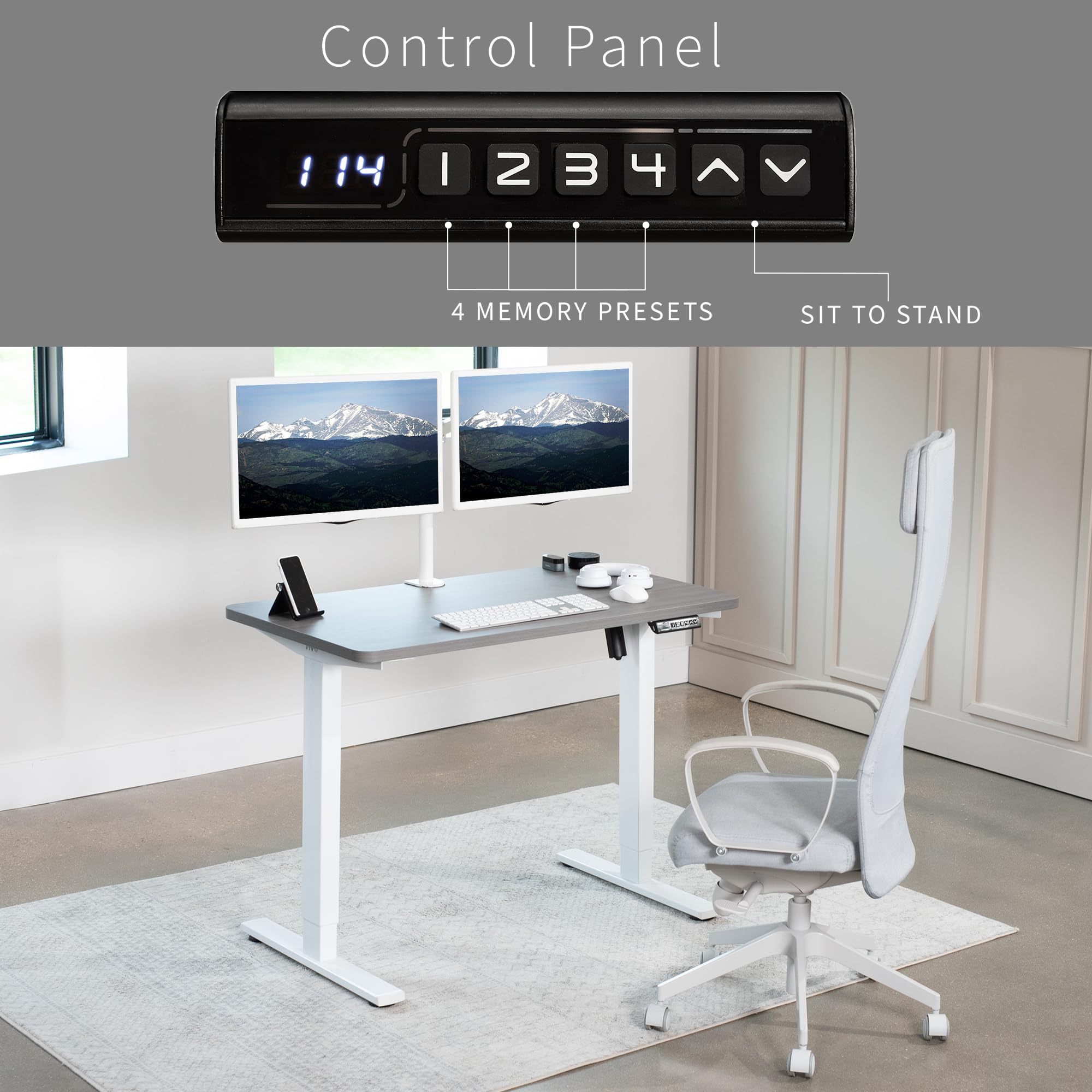 Foto 7 pulgar | Escritorio De Pie Vivo Electric 109 X 61 Cm Memory Height Adj. - Venta Internacional.