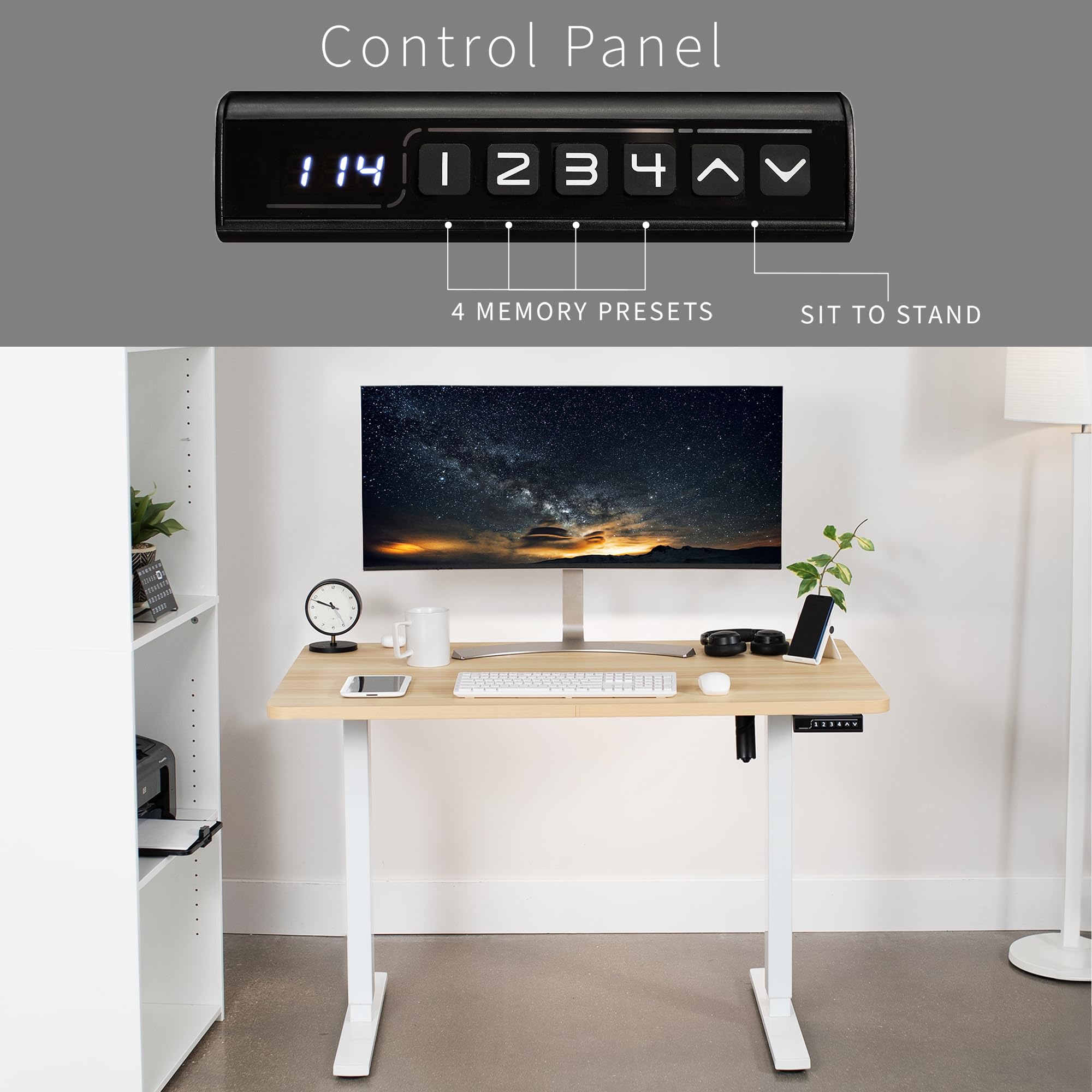 Foto 7 pulgar | Escritorio De Pie Vivo Desk-kit-1w5c Con Memoria Eléctrica 120x75 Cm - Venta Internacional.
