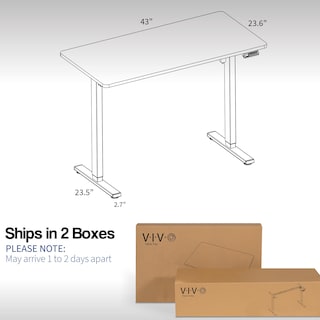Foto 3 | Escritorio De Pie Vivo Electric, 109 X 61 Cm, Altura Con Memoria, Gris - Venta Internacional.