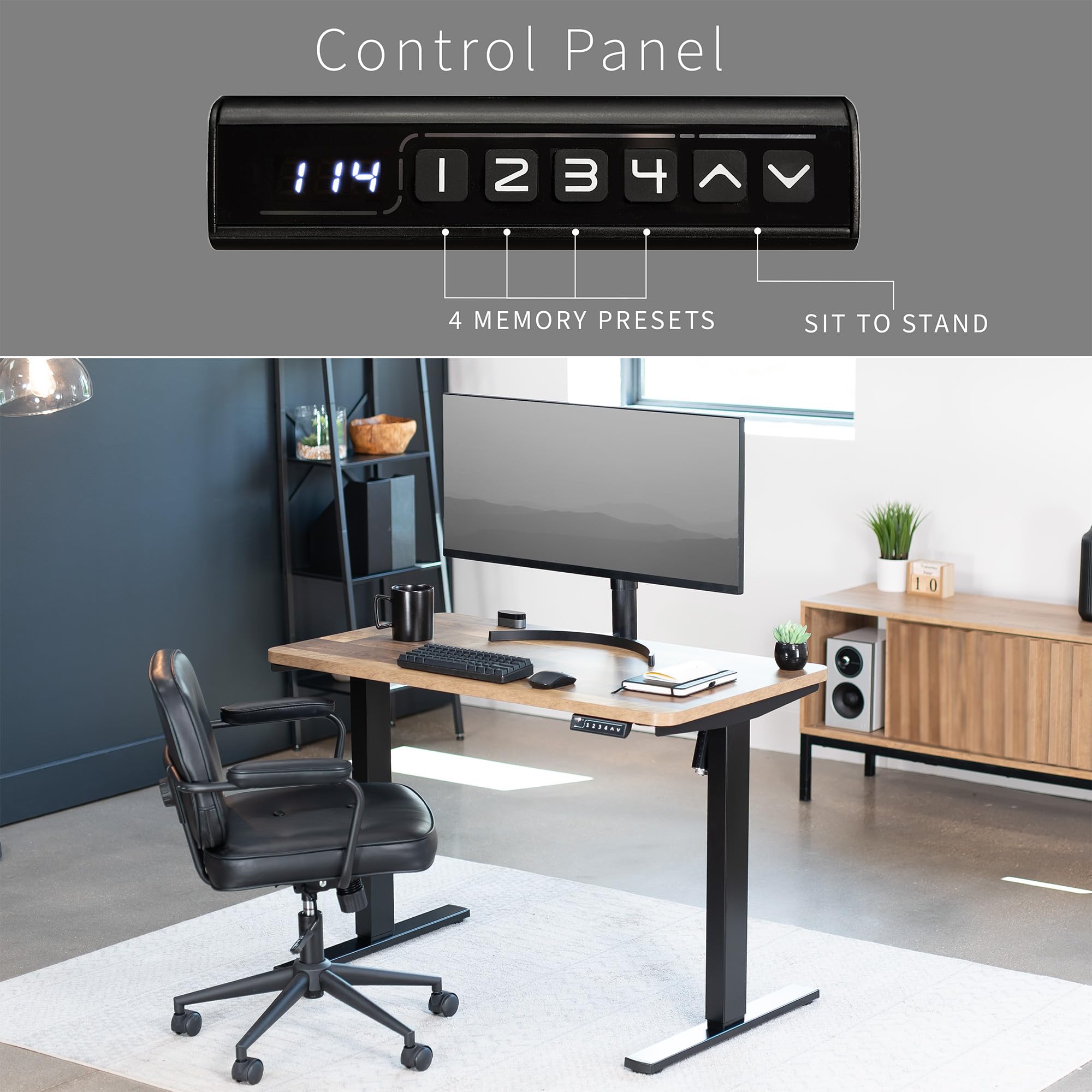 Foto 7 pulgar | Escritorio De Pie Vivo Desk-kit-1b4p Electric Memory 43x60 Cm - Venta Internacional.