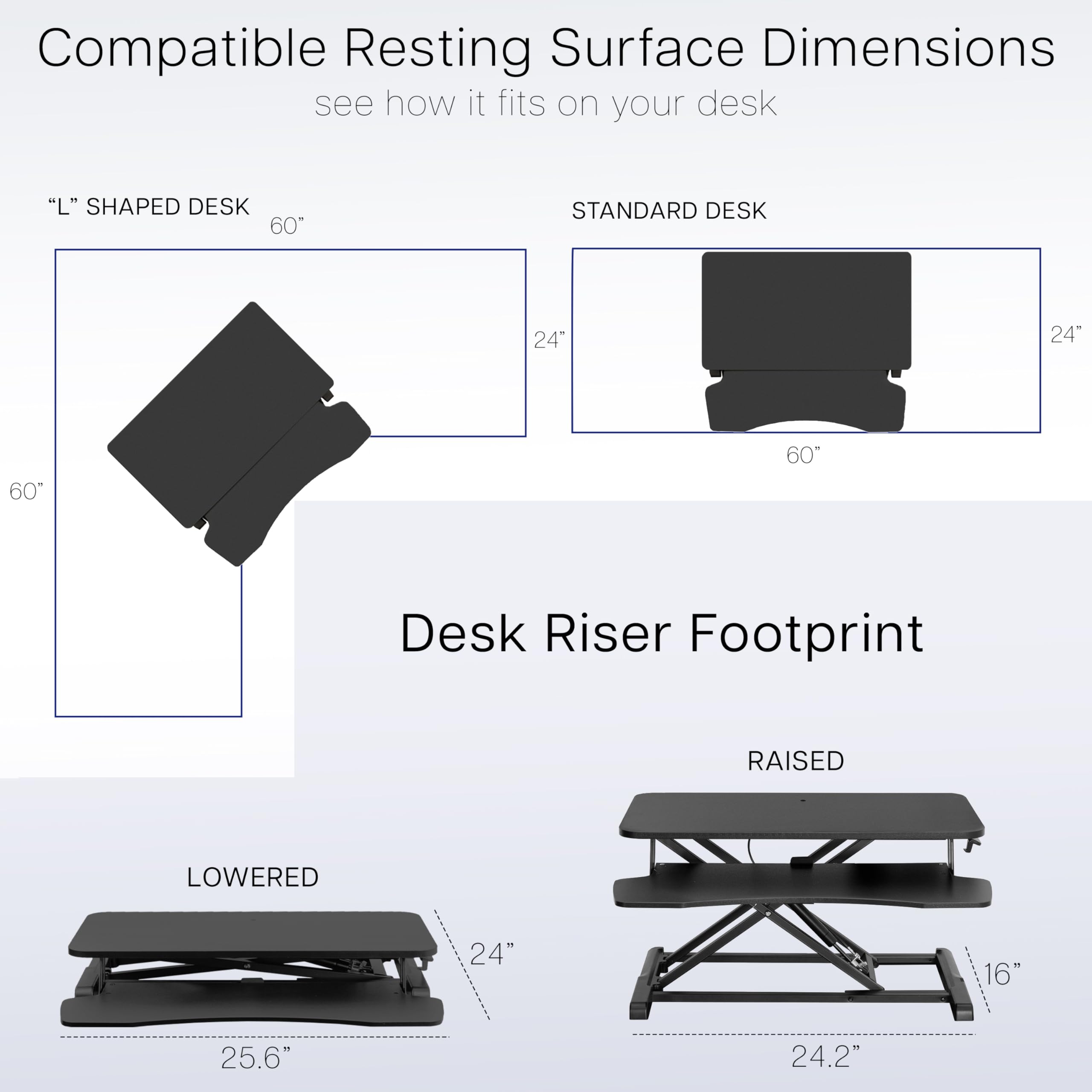 Foto 7 pulgar | Convertidor De Escritorio Vivo Serie K Desk-v026ka 66x40 Cm Nogal Oscuro - Venta Internacional.
