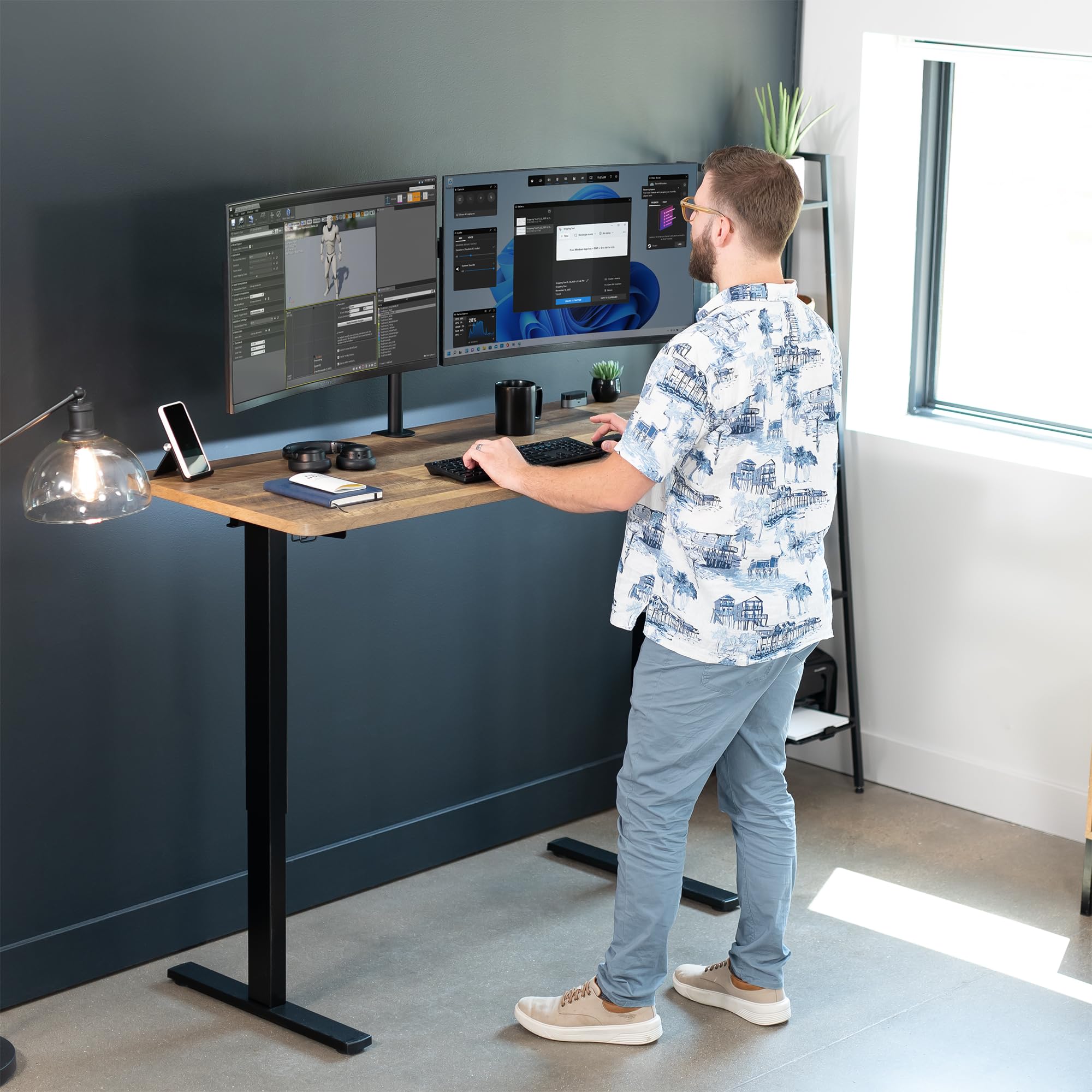 Foto 2 | Escritorio De Pie Vivo Desk-kit-1b6p Eléctrico Con Memoria 150x60 Cm - Venta Internacional.