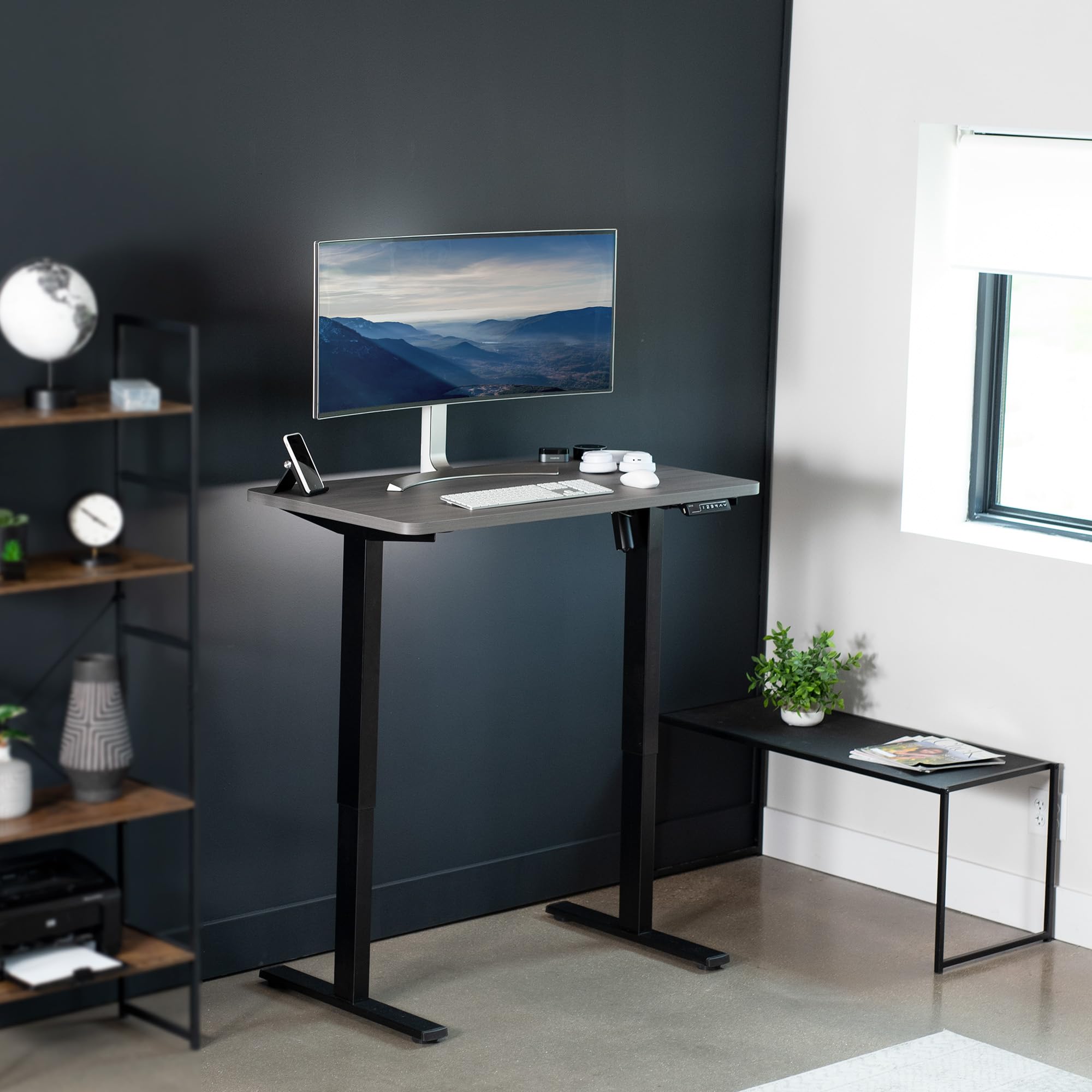 Foto 3 pulgar | Escritorio De Pie Vivo Electric Desk-kit-1b4g 110x60 Cm Gris Oscuro - Venta Internacional.