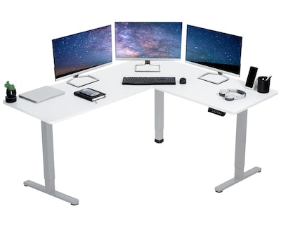 Foto 1 | Escritorio De Pie Vivo Desk-e3ctgw De Esquina Eléctrico En Forma De L - Venta Internacional.