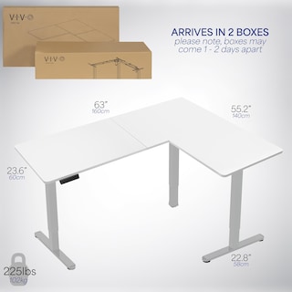 Foto 6 | Escritorio De Pie Vivo Desk-e3ctgw De Esquina Eléctrico En Forma De L - Venta Internacional.