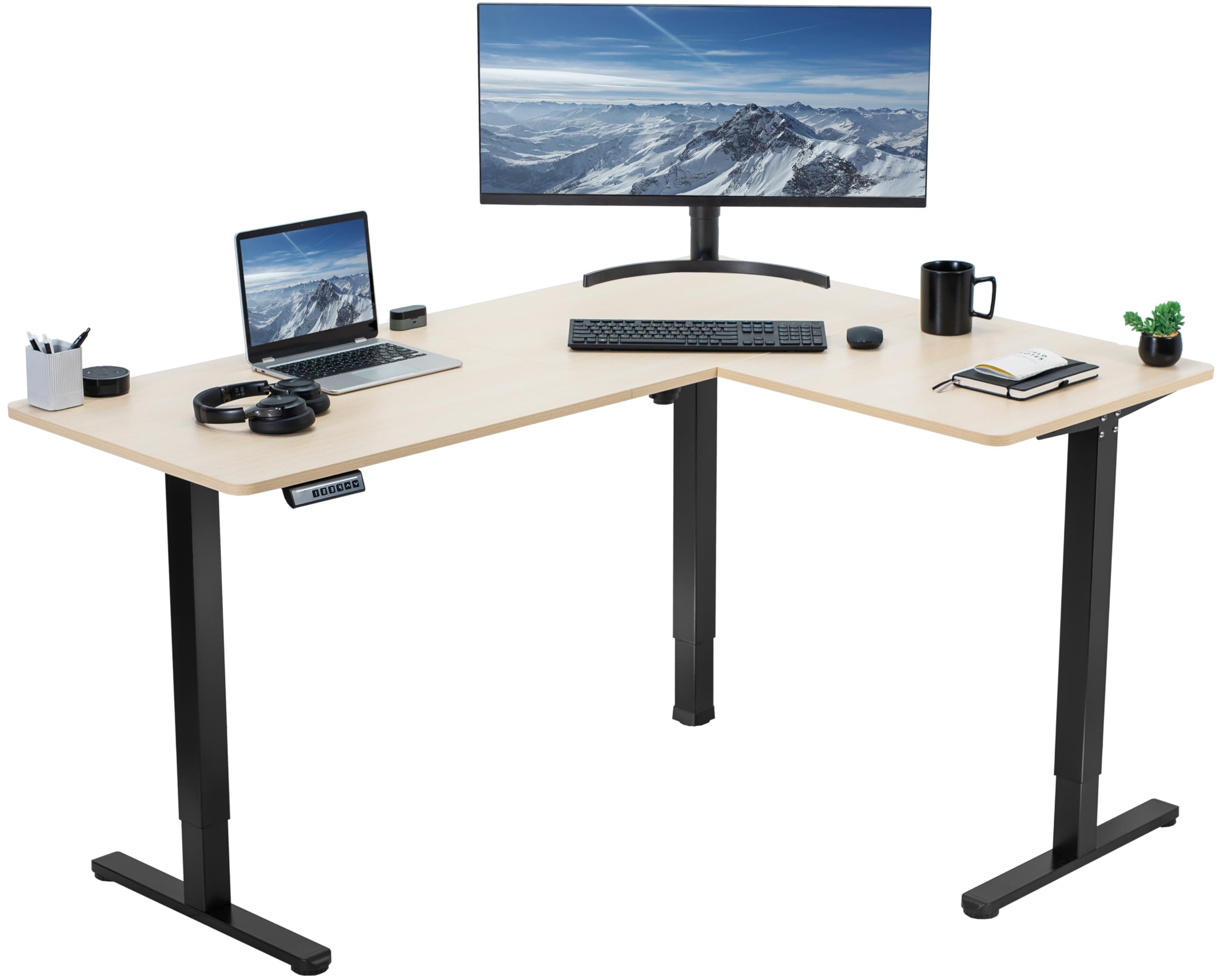 Foto 2 pulgar | Escritorio De Pie Vivo Desk-e3ctc-47 Eléctrico En Forma De L 160x120 Cm - Venta Internacional.