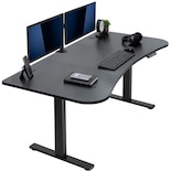 Escritorio De Pie Vivo Desk-kit-1b1r Electric Memory Black - Venta Internacional.