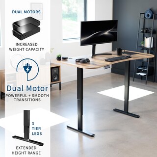 Foto 4 | Escritorio De Pie Vivo Desk-kit-2b1p Eléctrico Con Doble Motor 160x80c - Venta Internacional.