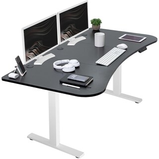 Foto 1 | Escritorio De Pie Vivo Desk-kit-1w1r Eléctrico 160 X 80 Cm Negro/blanco - Venta Internacional.