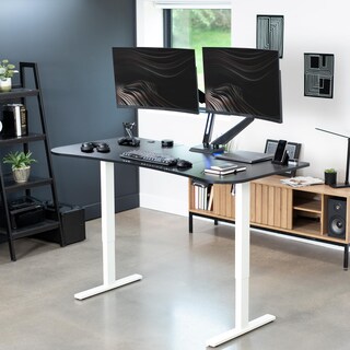 Foto 2 | Escritorio De Pie Vivo Desk-kit-1w1r Eléctrico 160 X 80 Cm Negro/blanco - Venta Internacional.